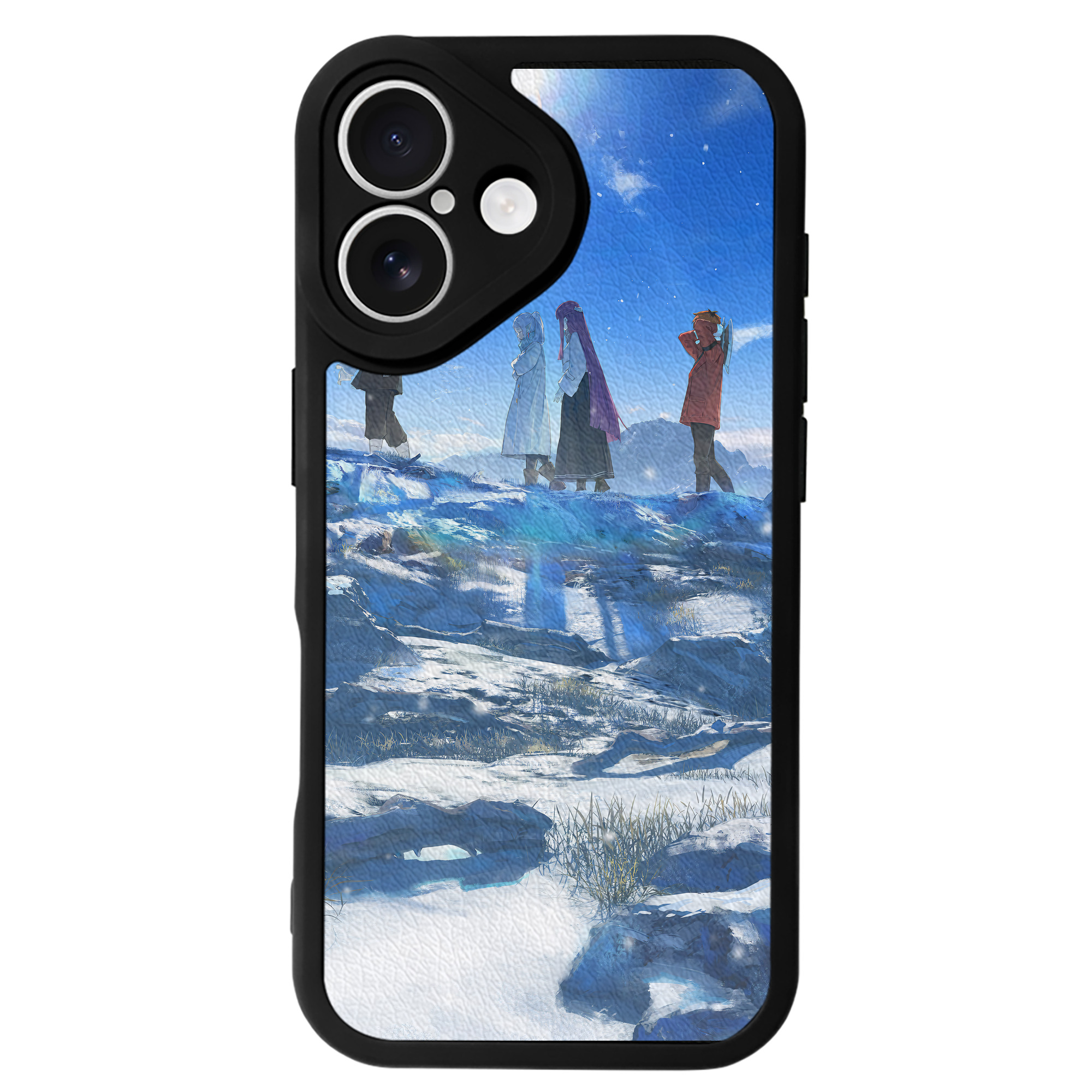 （画像用） 葬送のフリーレン Frieren 【iPhone 16シリーズ対応】シリコンスマホケース（レザー調） 材質：シリコン